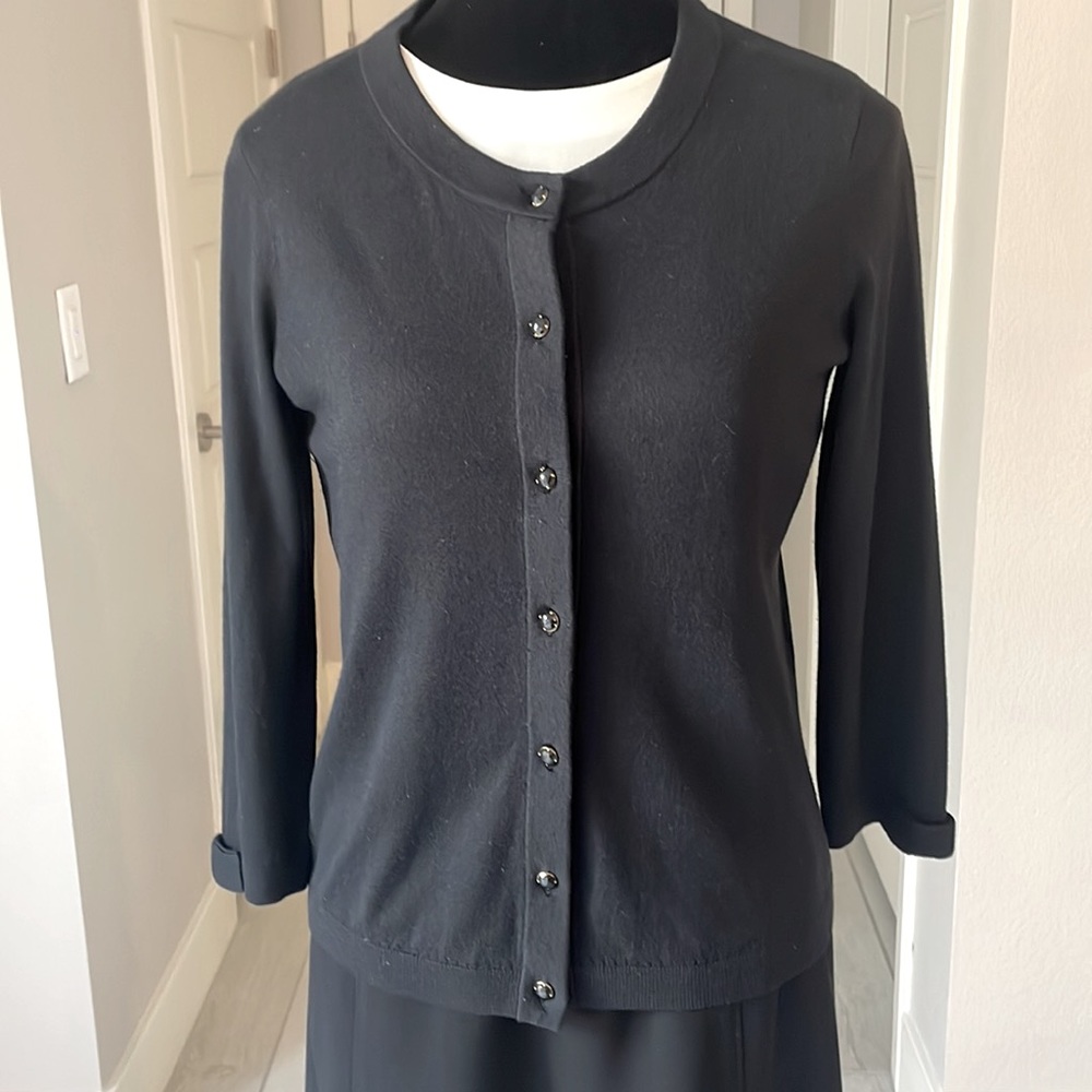 KATE SPADE Darling Black Cardigan With Bows Size S - Picture 5 of 12
